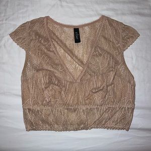 Else lace cap sleeve bralette